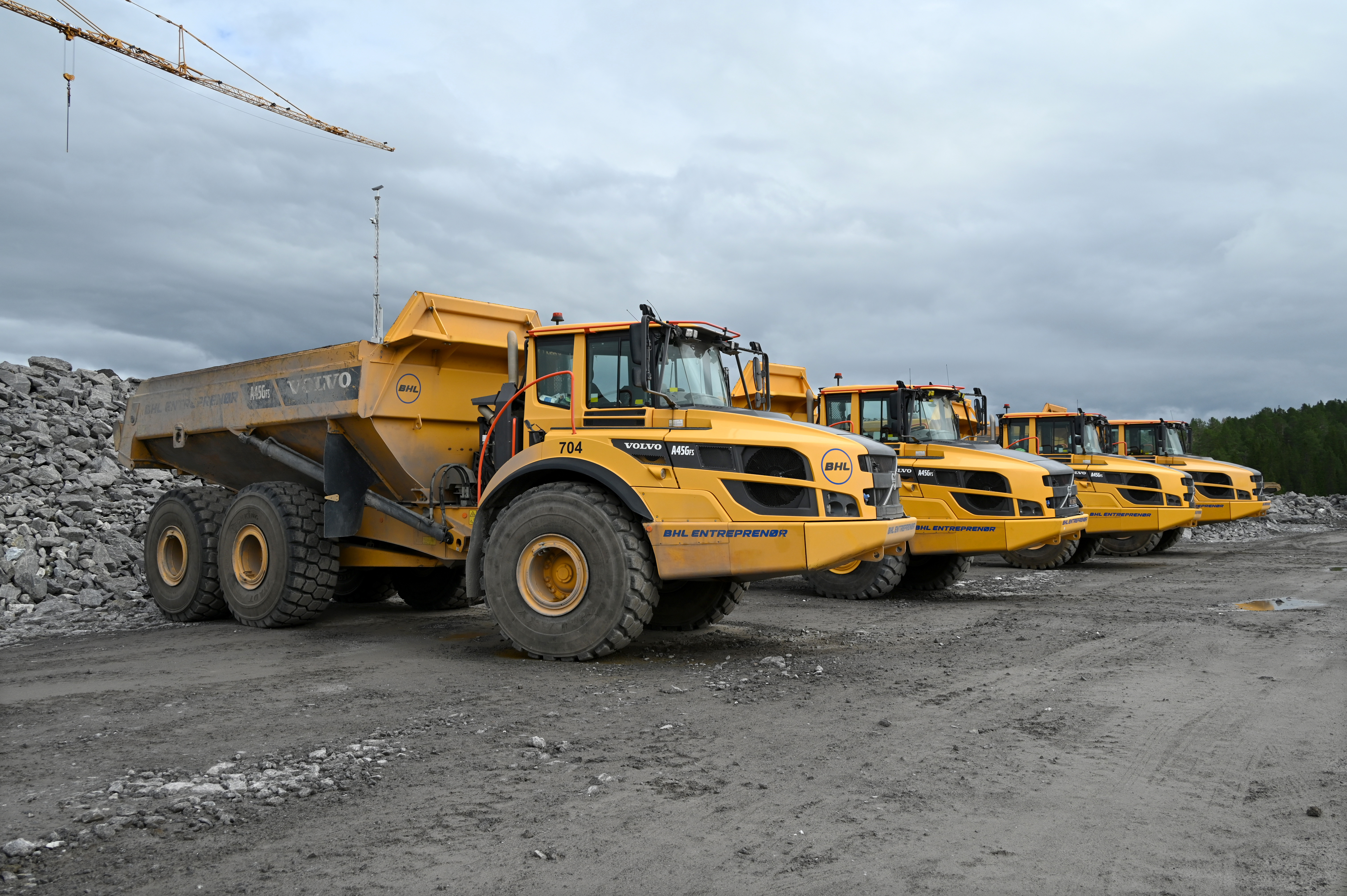 Gravearbeidet er i full gang